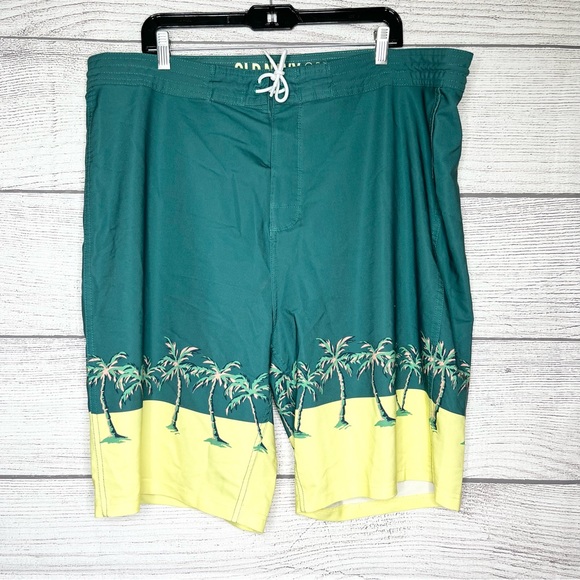 Old Navy Palm Trees Swim Board Shorts Men’s Size 40 - Picture 9 of 9